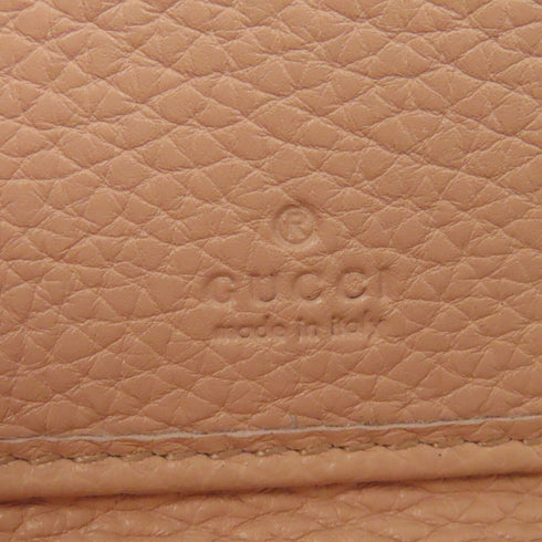 GUCCI GG GHW Blind for Lobe Wristlet Wallet 498082 Calfskin Leather Pink
