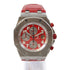 AUDEMARS PIGUET Royal Oak 42mm Automatic Watch Stainless Steel/Leather Red