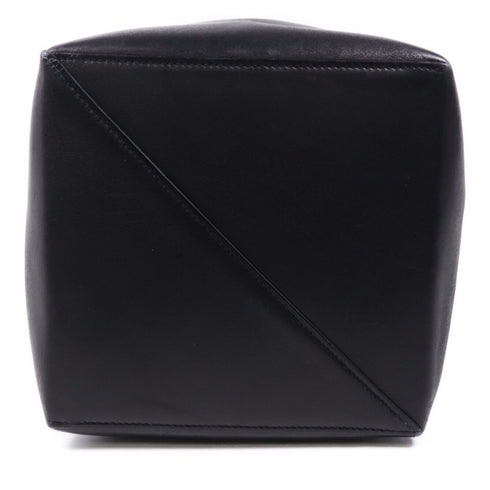 HERMES Licol 19 Shoulder Bag Veau Volupto Leather Noir Black