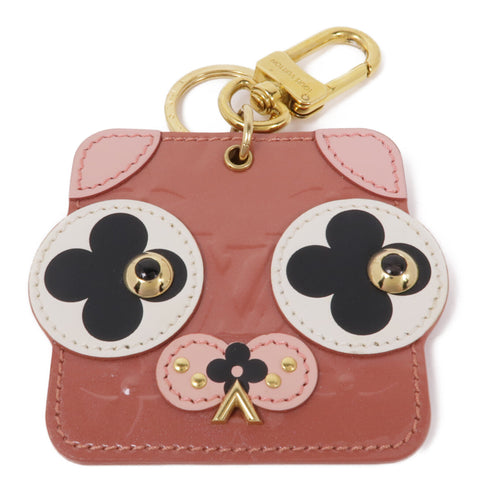 LOUIS VUITTON LV GHW Key Ring M68217 Metal/Leather Brown/Pink/White/Black