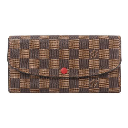 LOUIS VUITTON LV GHW Emilie Long Wallet N63544 Damier Ebene Brown
