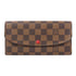 LOUIS VUITTON LV GHW Emilie Long Wallet N63544 Damier Ebene Brown