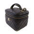 CHANEL Quilted GHW CC Vanity Case Shoulder Bag Caviar Leather AS317Y33352 Black