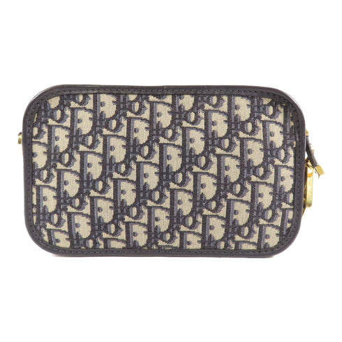 Christian Dior CD GHW Pouch Clutch Bag Canvas Blue