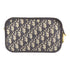 Christian Dior CD GHW Pouch Clutch Bag Canvas Blue
