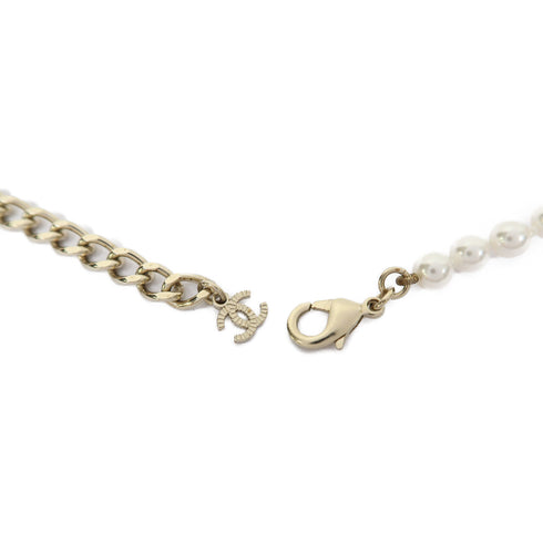 CHANEL CC Necklace PVC/Metal Gold