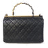 CHANEL Quilted CC GHW SHW 2 Way Shoulder Bag AS1755 Lambskin Leather Black