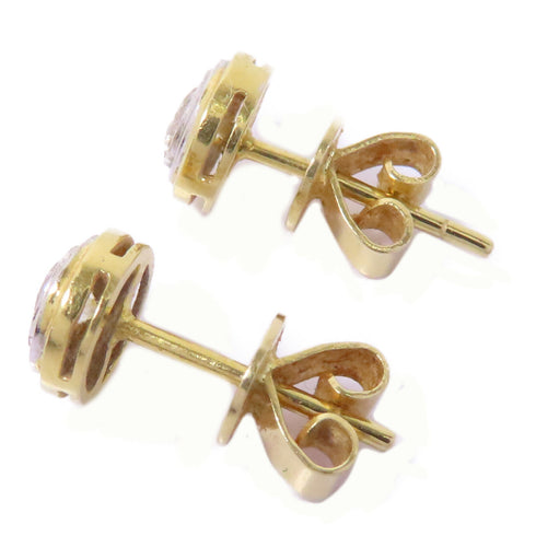 Fine Jewelry Diamond Earrings 18K Yellow Gold