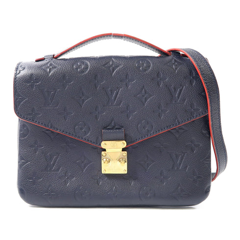 LOUIS VUITTON LV GHW Pochette Métis 2 Way Bag M44071 Monogram Empreinte Nav...