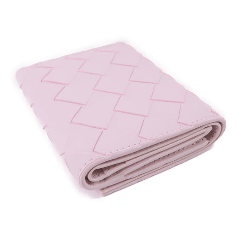 BOTTEGA VENETA BV Wallet Intrecciato Leather Pink