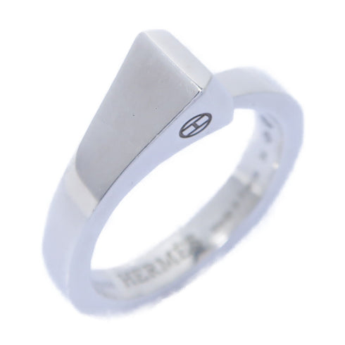 HERMES Clou De Forge Ring 925 Pure Silver US#6.75