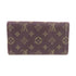 LOUIS VUITTON LV GHW Key Case M95231 Monogram Mini Lin Canvas Brown