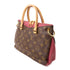 LOUIS VUITTON LV GHW Pallas BB 2 Way Shoulder Bag M43476 Monogram Brown/Red