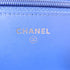 CHANEL CC SHW Wallet On Chain WOC Shoulder Bag Crossbody Patent Leather Blue