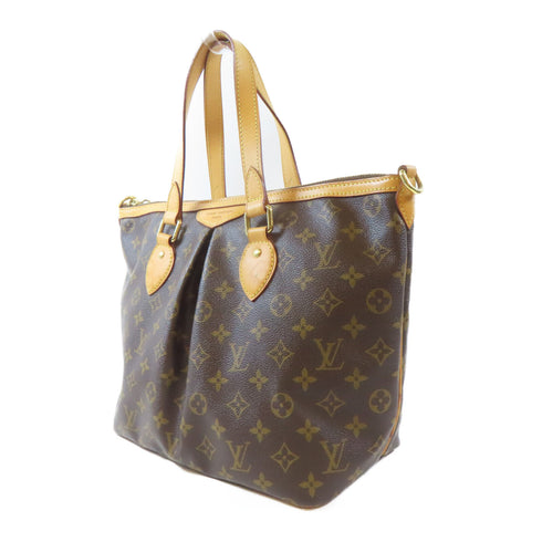 LOUIS VUITTON LV GHW Palermo PM 2 Way Shoulder Bag M40145 Monogram Brown v4