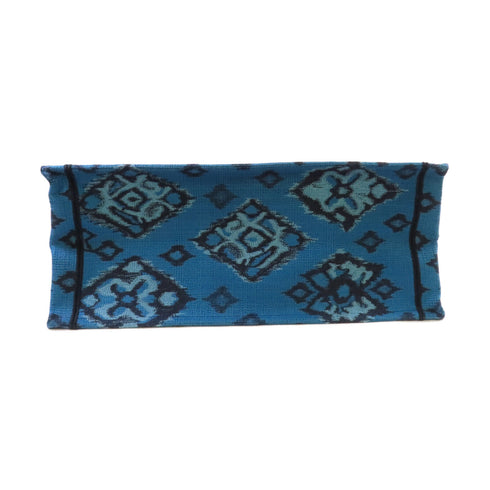 Christian Dior CD Book Tote Bag Handbag Canvas Blue White