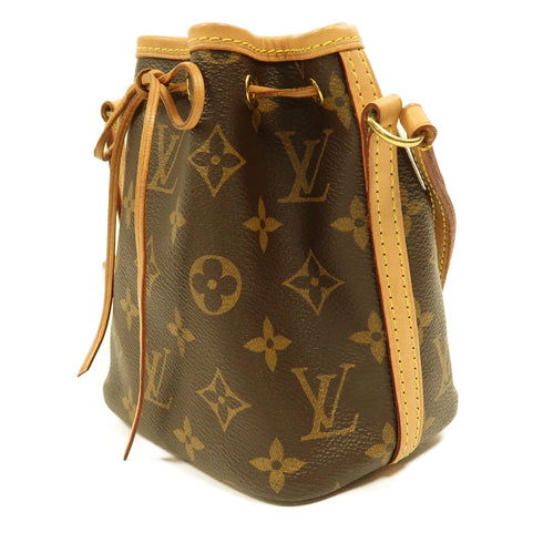 LOUIS VUITTON LV GHW Nano Noe Shoulder Crossbody Bag M41346 Monogram Brown