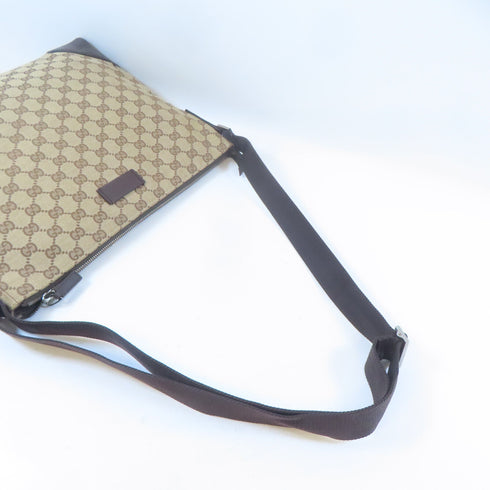 GUCCI GG SHW Shoulder Crossbody Bag Canvas Brown