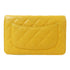 CHANEL Quilted CC GHW WOC Wallet On Chain Shoulder Bag Caviar Leather Yellow