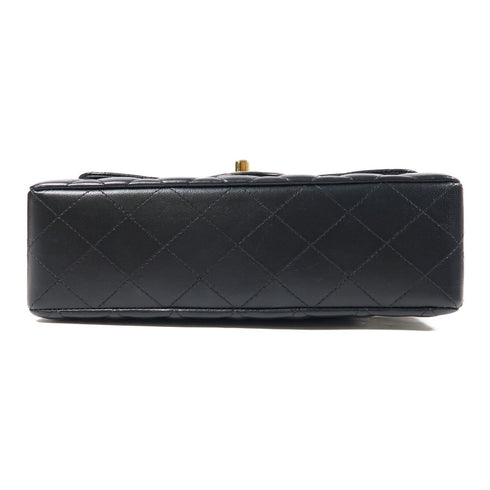 CHANEL Quilted CC GHW Classic 23cm Chain Shoulder Bag A01113 Lambskin Black