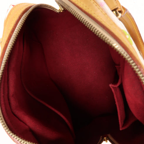 LOUIS VUITTON LV GHW Priscilla Handbag M40096 Monogram Multicolore White