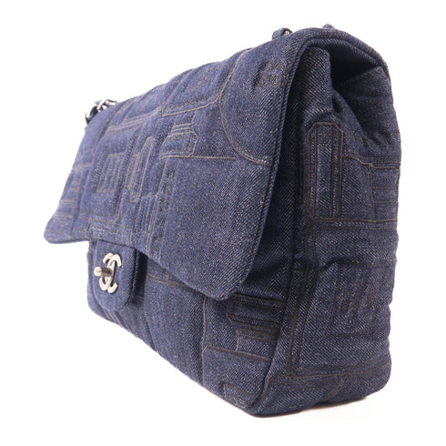 CHANEL CC SHW Chain Shoulder Bag Denim