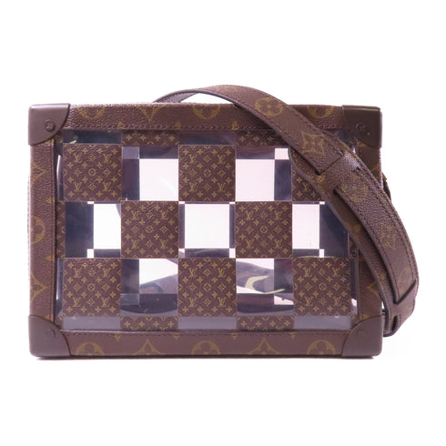 LOUIS VUITTON LV GHW Soft Trunk Shoulder Bag M20871 Monogram Cress Brown