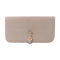 HERMES PHW Dogon MM Wallet Togo Leather Gray Grey