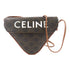 CELINE Shoulder Bag 195902 PVC Coated Canvas Brown