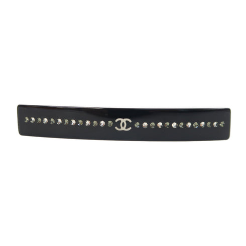 CHANEL CC Barrette 06 A Metal Black/Silver