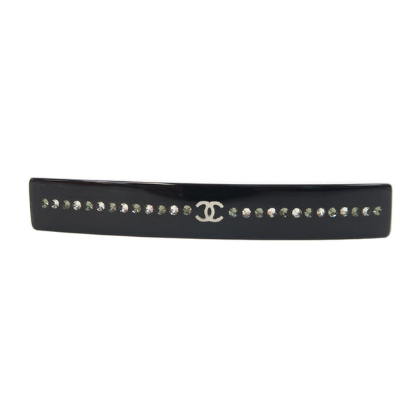 CHANEL CC Barrette 06 A Metal Black/Silver