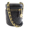 CHANEL Quilted CC GHW Bucket Bag Chain Shoulder Bag AS3210 Lambskin Black