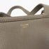 CELINE GHW Folded Cabas 2 Way Shoulder Bag Calfskin Leather Grey