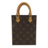 LOUIS VUITTON LV GHW Petit Sac Plat 2Way Shoulder Hand Bag M81295 Monogram Brown