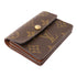 LOUIS VUITTON LV GHW Coin Card Case Purse M58007 Monogram Brown