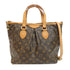 LOUIS VUITTON LV GHW Palermo PM 2 Way Bag M40145 Monogram Brown v1