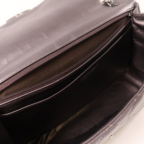 CHANEL CC SHW Large Classic Chain Shoulder Bag A58600 Leather Black