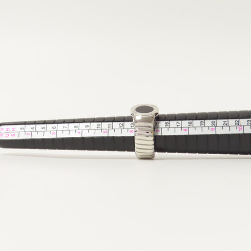 BVLGARI Tubogas Onyx Ring 18K White Gold Bvlgari#52 US#6.25