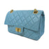 CHANEL Quilted CC GHW Chain Shoulder Bag AS0874 Calfskin Leather Blue
