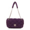 CHANEL CC SHW Chain Shoulder Bag Fabric Purpe