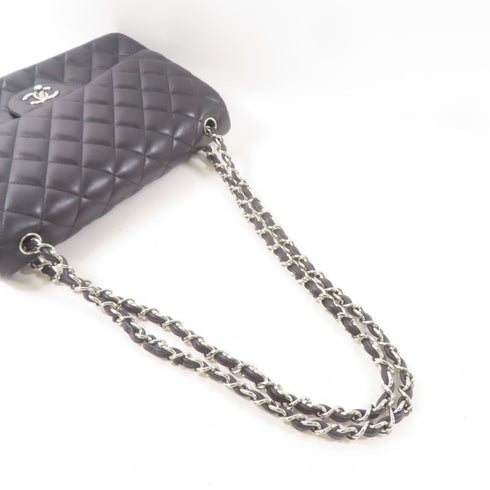 CHANEL CC SHW Large Classic Chain Shoulder Bag A58600 Lambskin Leather Black