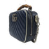 GUCCI GG SHW GG Marmont 2 Way Shoulder Bag Handbag 602270 Calfskin/Bamboo Navy