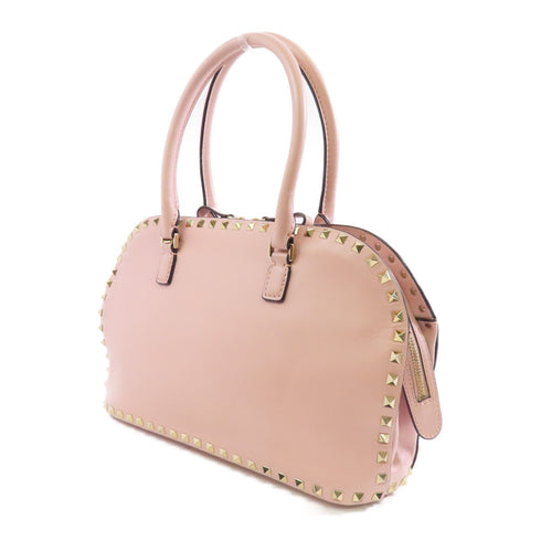 Valentino GHW 2way Shoulder Bag Calfskin Leather Pink