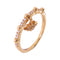 Fine Jewelry 0.12ct Diamond Ring US#5 14K Rose Gold