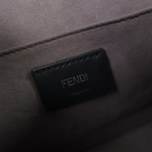 FENDI SHW Handbag Shoulder Bag Crossbody Calfskin Leather 8 BT 284 Black