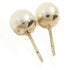 Christian Dior CD Earrings Metal/PVC Gold White