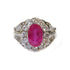 Fine Jewelry 2.10ct Ruby 1.12ct Diamond Ring US#5.5 PT900 Platinum