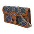 GUCCI GG SHW Dionysus Mini Chain Shoulder Bag Denim/Leather Blue/Brown