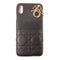 Christian Dior CD GHW iphone 10 Case Lambskin Leather Black