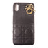Christian Dior CD GHW iphone 10 Case Lambskin Leather Black